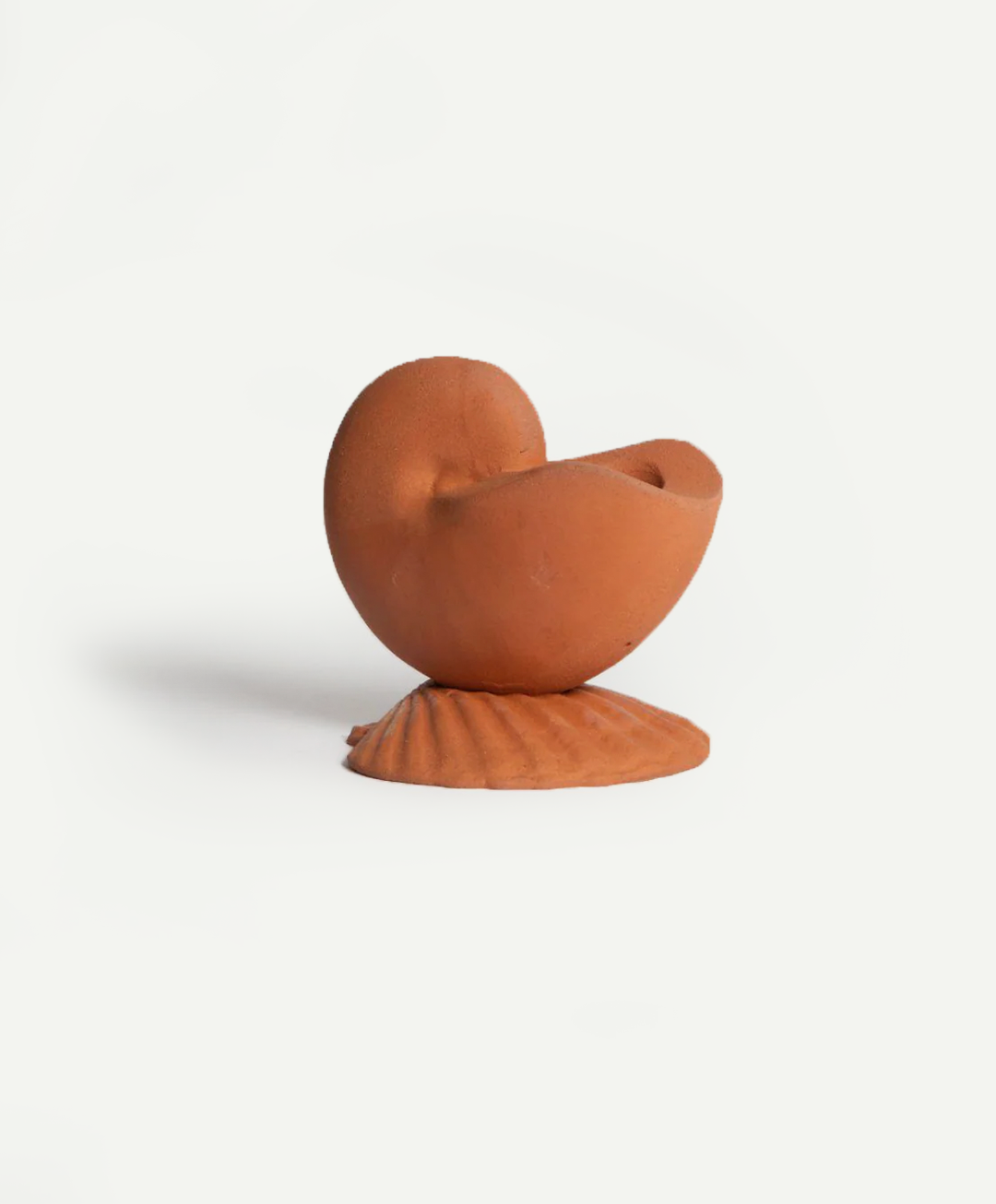 Portacandele Nautilus Candle Holder in Terracotta - Giuseppe Parrinello