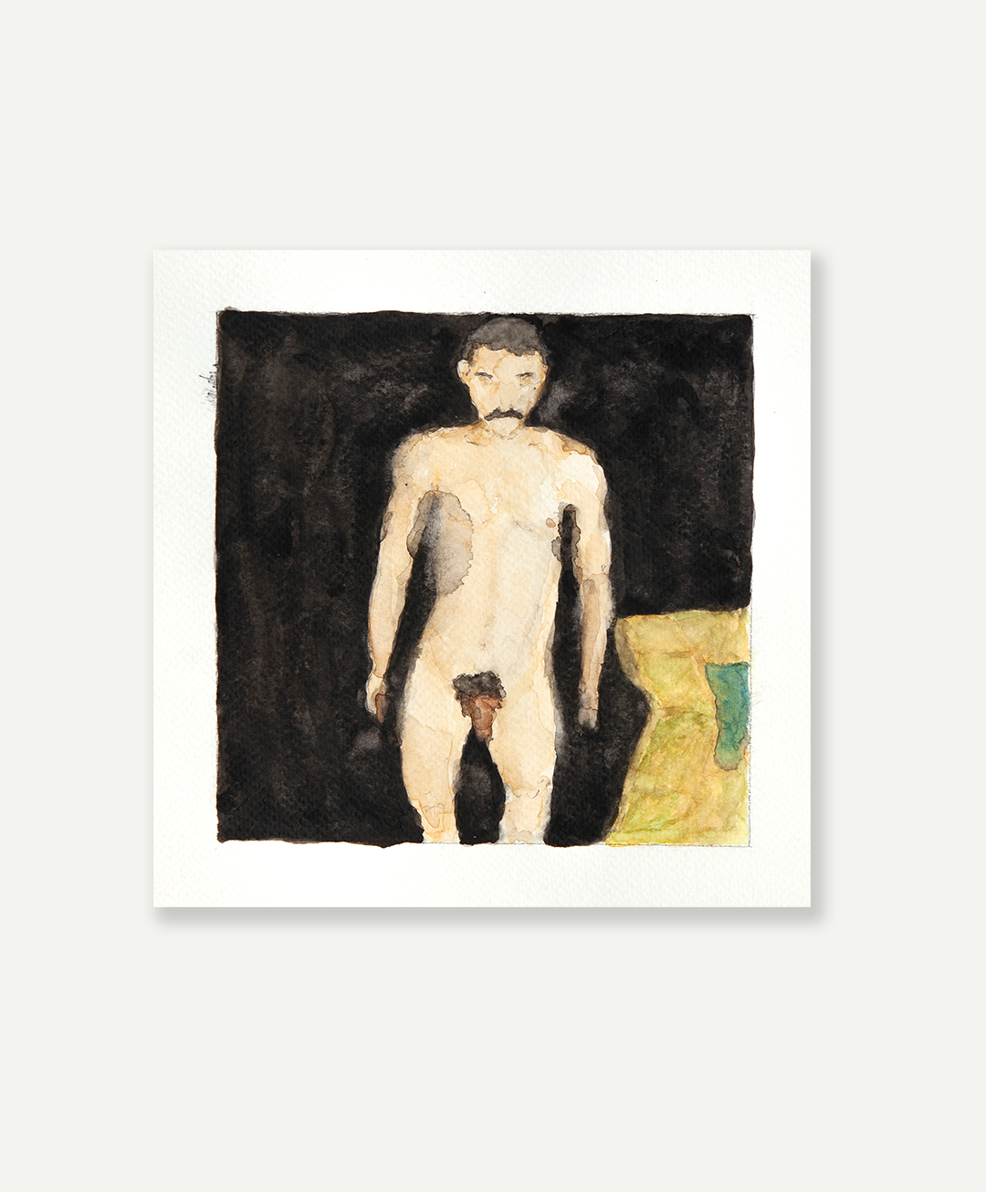 'At Ease, Mustache Man' by Matthew Sandager