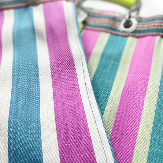 RECYCLED PLASTIC STRIPE BAG - Rectangle D15