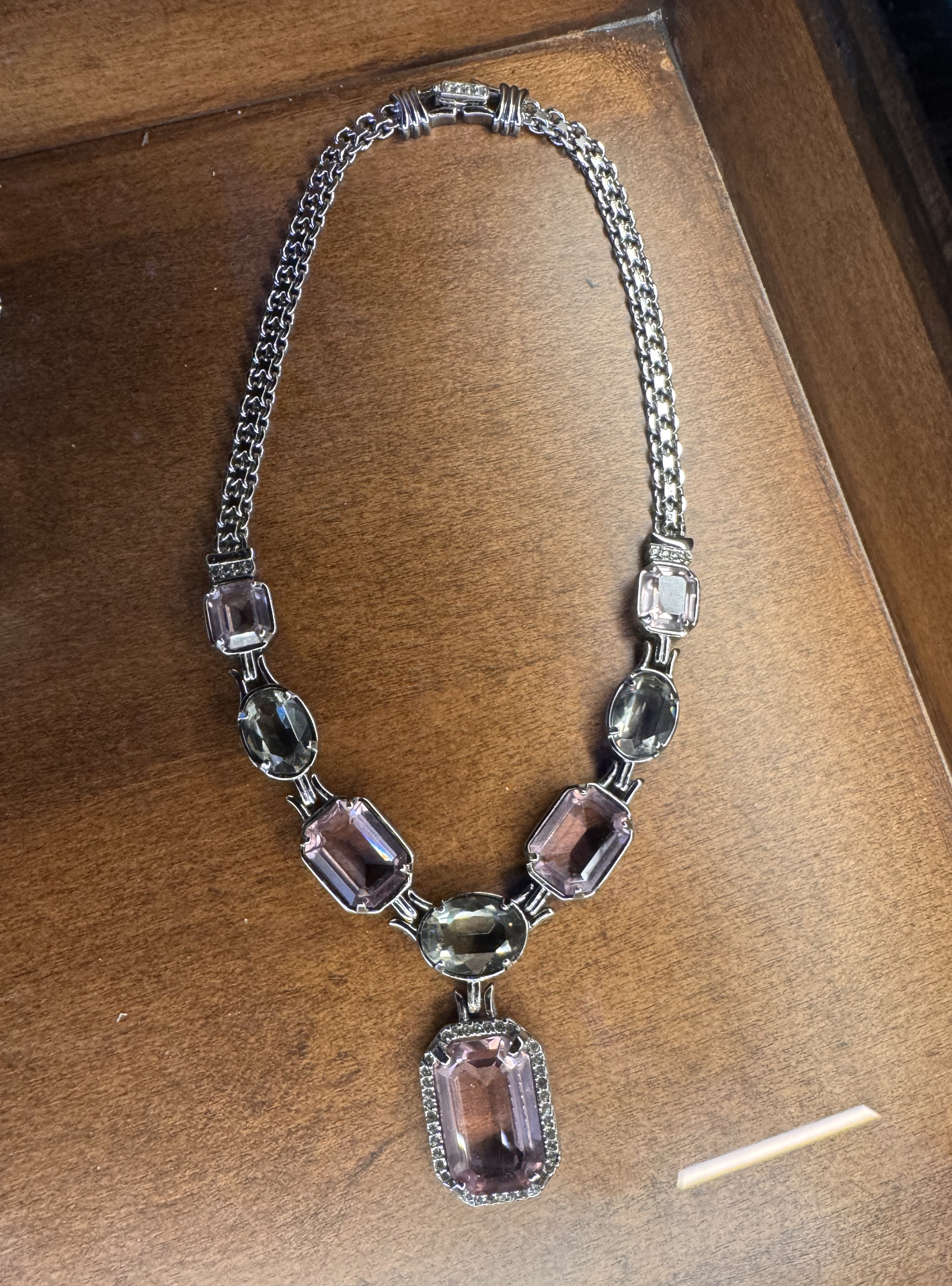 Princess Cut Amethyst Necklace - Gail Candlin