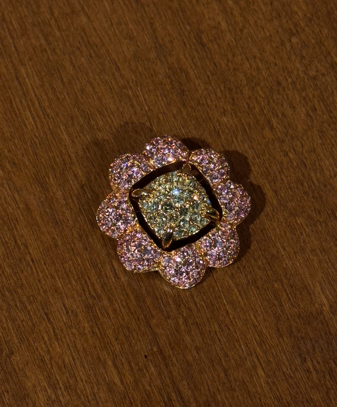 Brooch Flower in Pink and Yellow - Gail Candlin