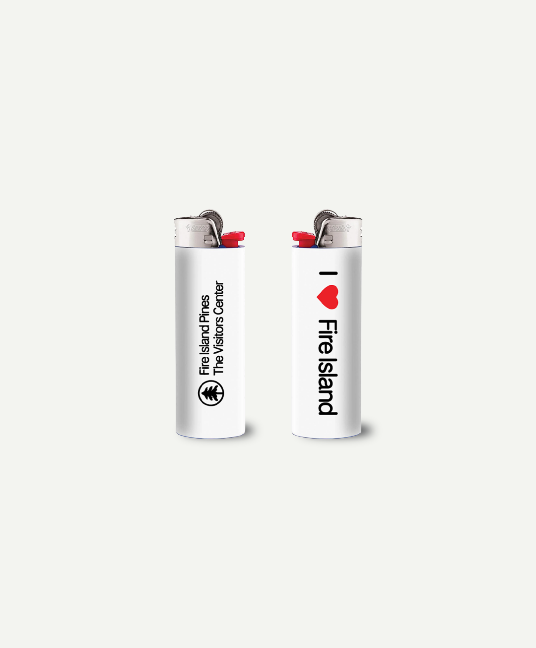 'I ♥️ Fire Island' Lighter by the Visitors Center