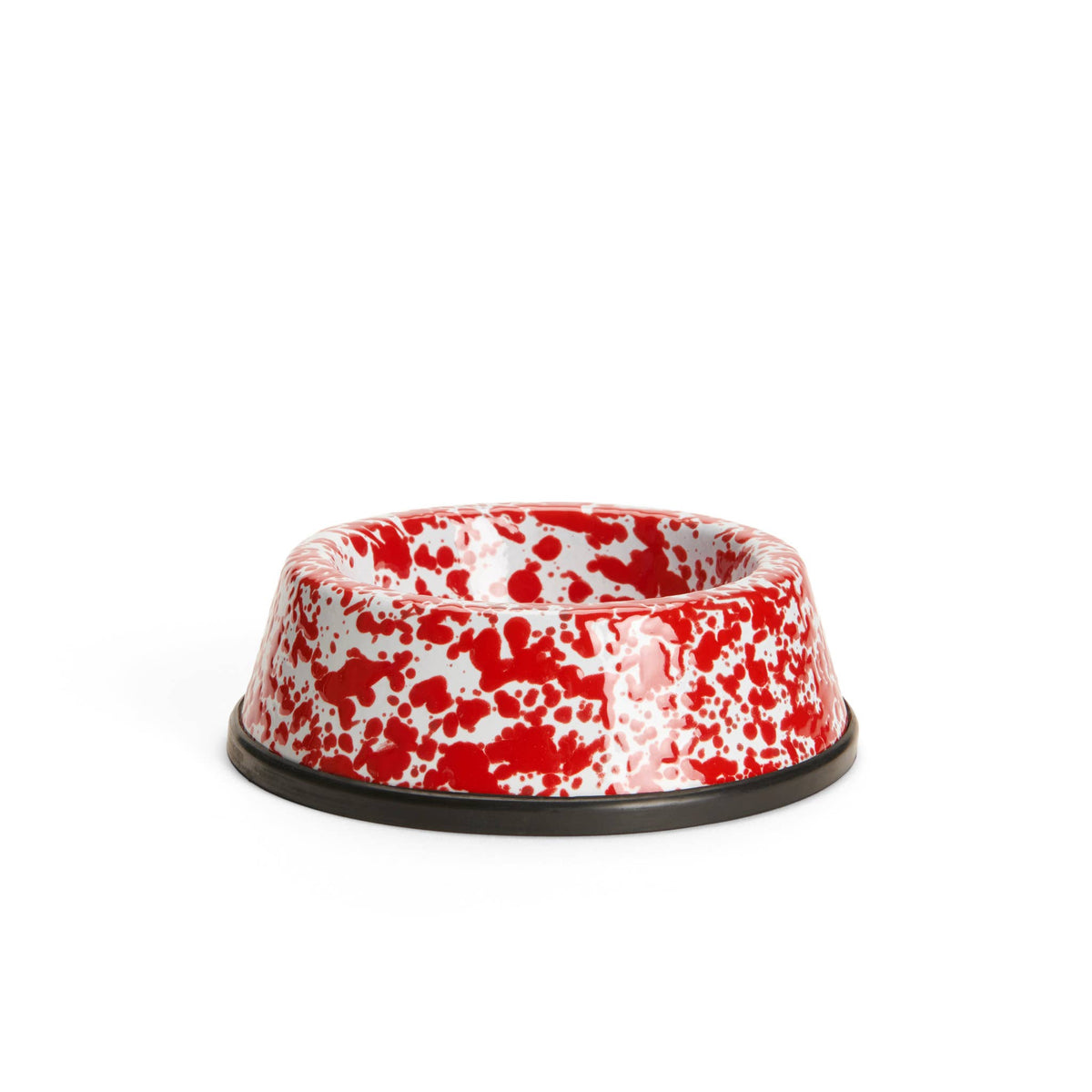 Splatter Enamelware Small Pet Bowl