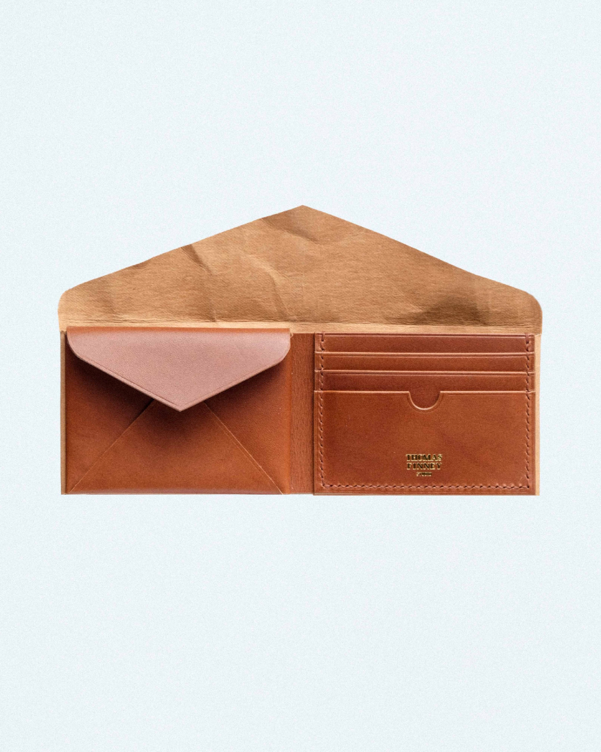Envelope Wallet In Brown Paper