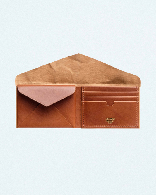 Envelope Wallet In Brown Paper