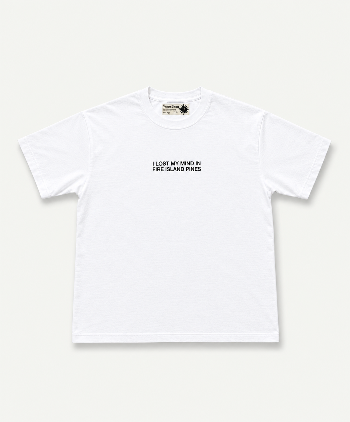 ‘I Lost My Mind in Fire Island Pines' Tee in White by the Visitors Center