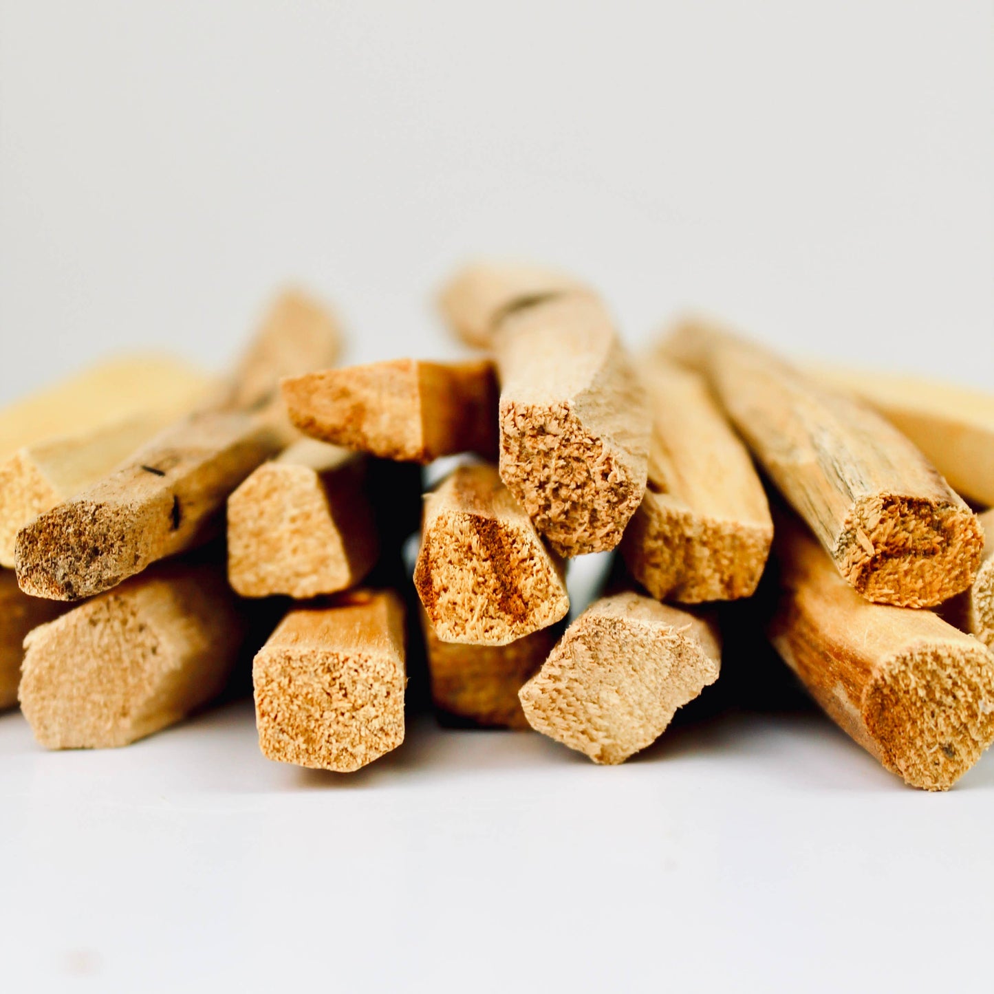 Leather-Wrapped Ecuadorian Palo Santo Smudge Stick Set of 8