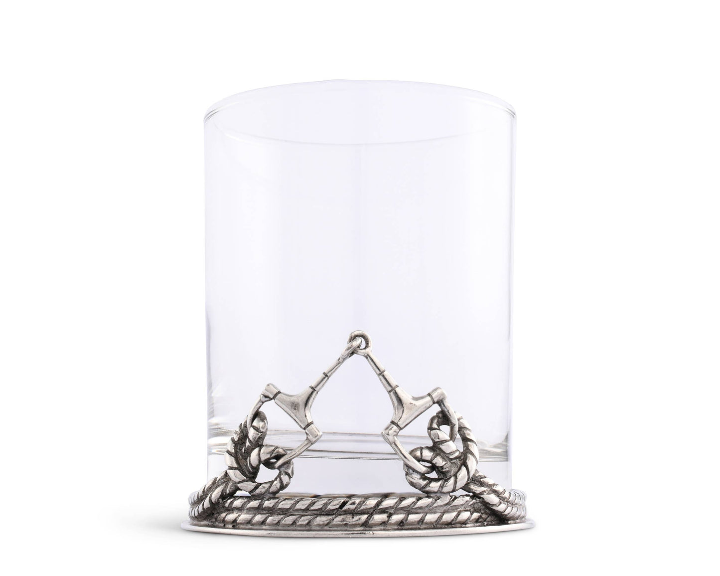 Equestrian D-Ring Snaffle Horse Bit Old Fashion Bar Glass