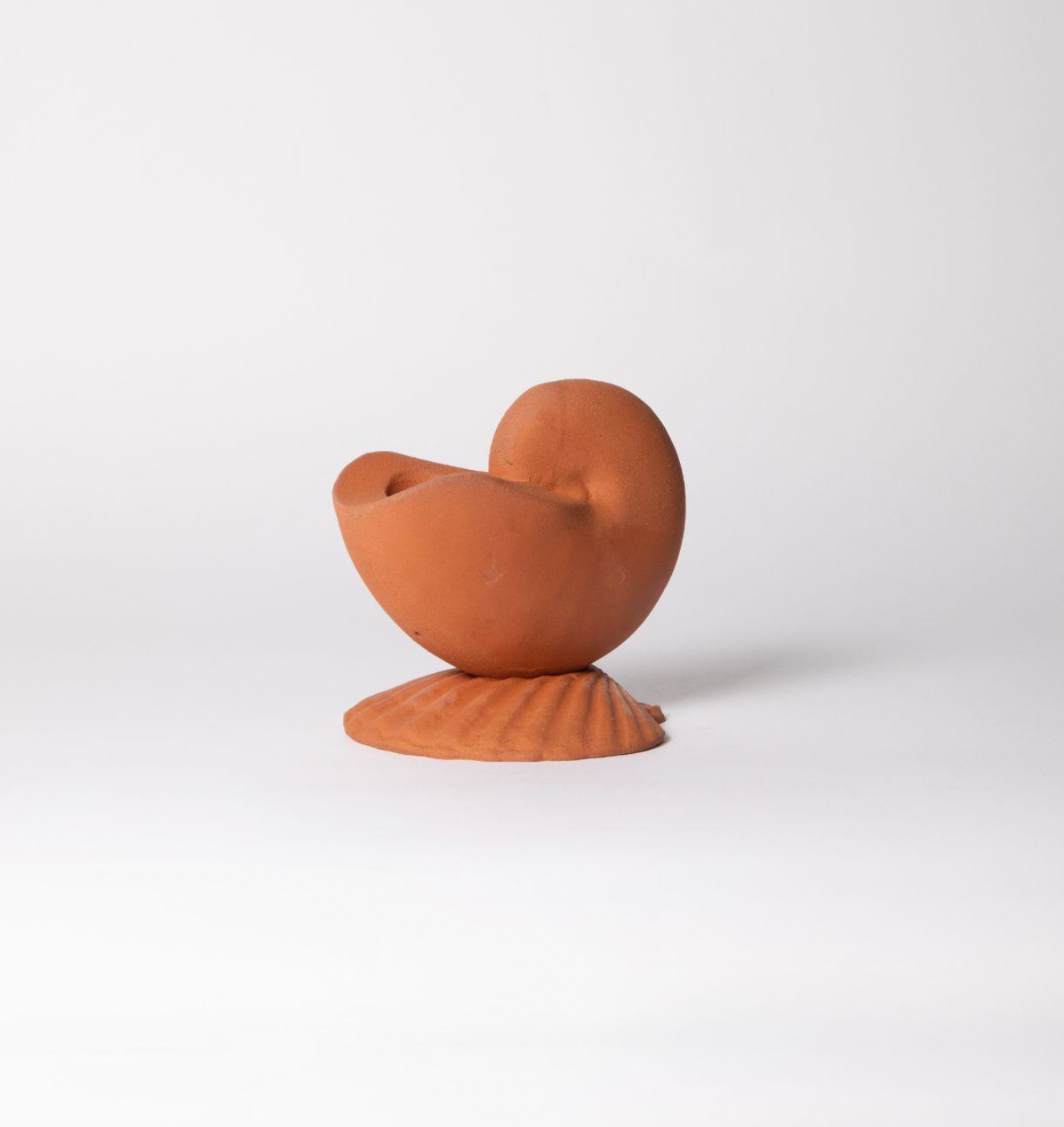 Portacandele Nautilus Candle Holder in Terracotta - Giuseppe Parrinello