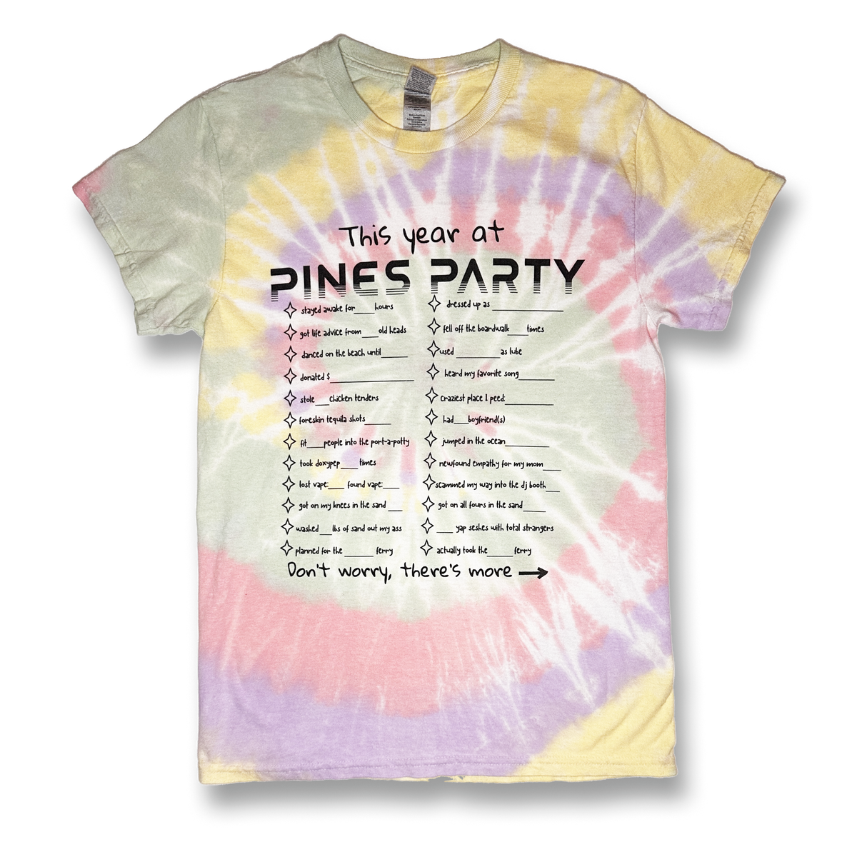 Tie Dye Pines Party Tee