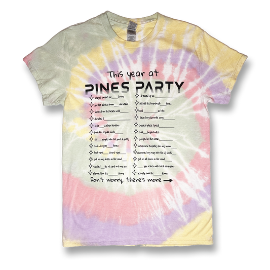 Tie Dye Pines Party Tee