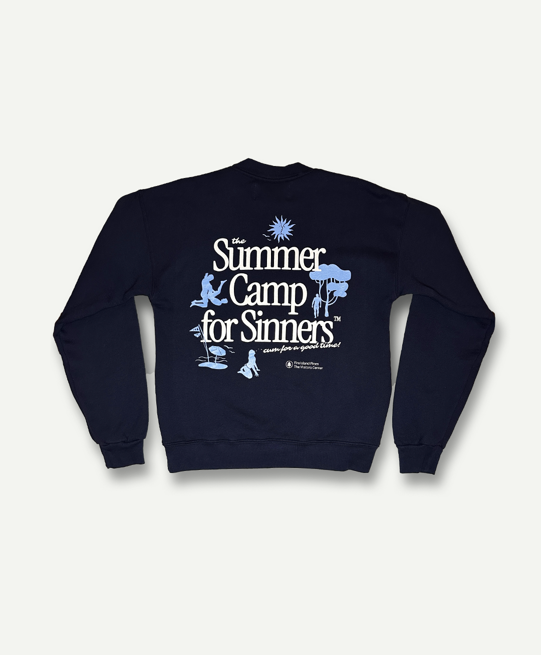 'Summer Camp for Sinners' Navy Crewneck