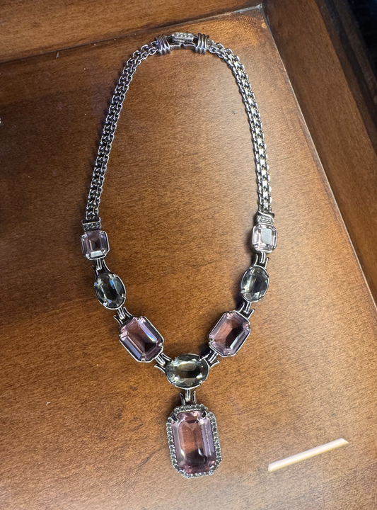 Princess Cut Amethyst Necklace  - Gail Candlin