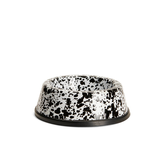 Splatter Enamelware Small Pet Bowl