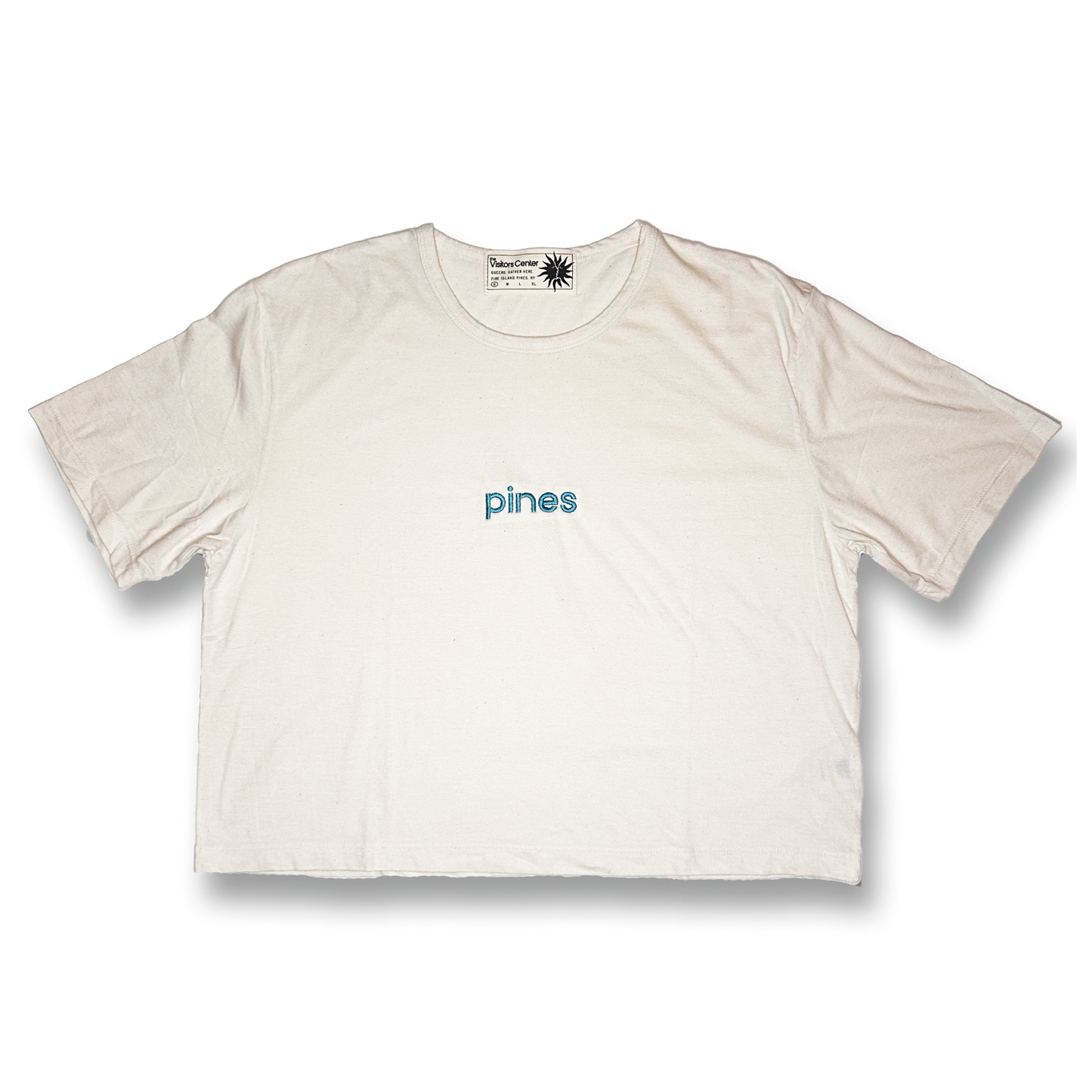 Pines Crop Top, Blue