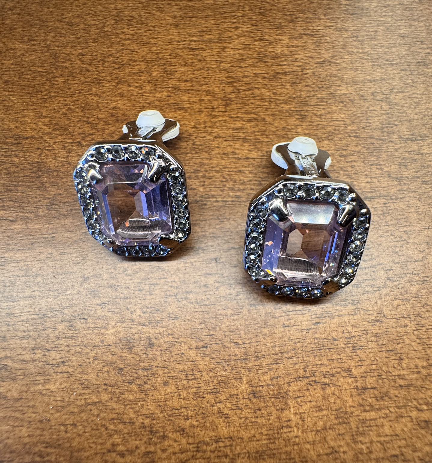 Princess Cut Amethyst Earrings  - Gail Candlin