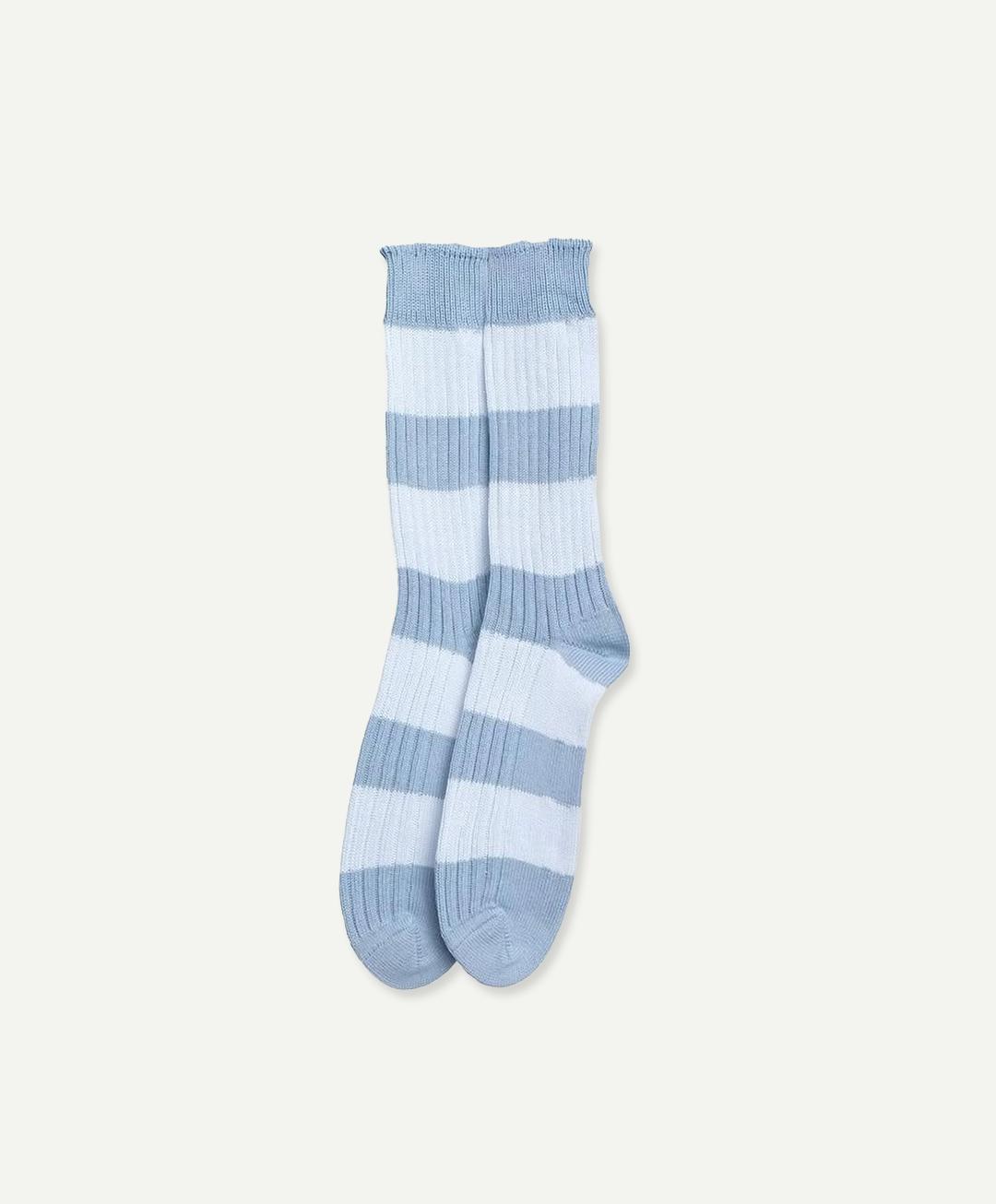 Athletic Sock in Blue Rugby Stripe - Thomas Finney